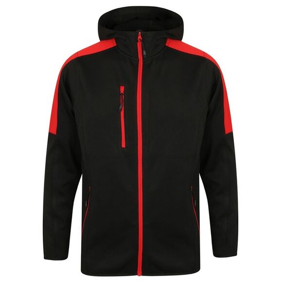 Finden & Hales Mens Type IIR BFE Active Soft Shell Jacket / Black/Red